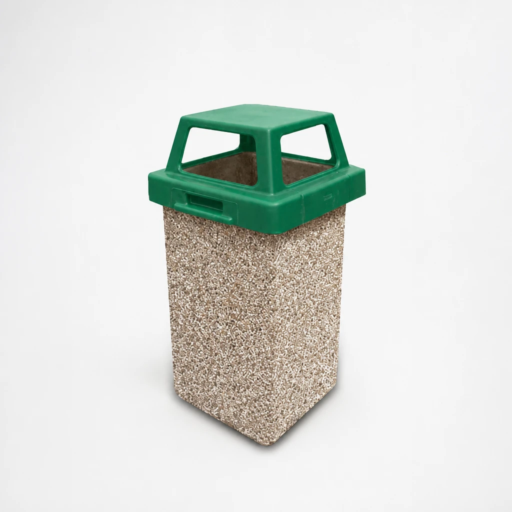 سطل زباله پارکی بتنی